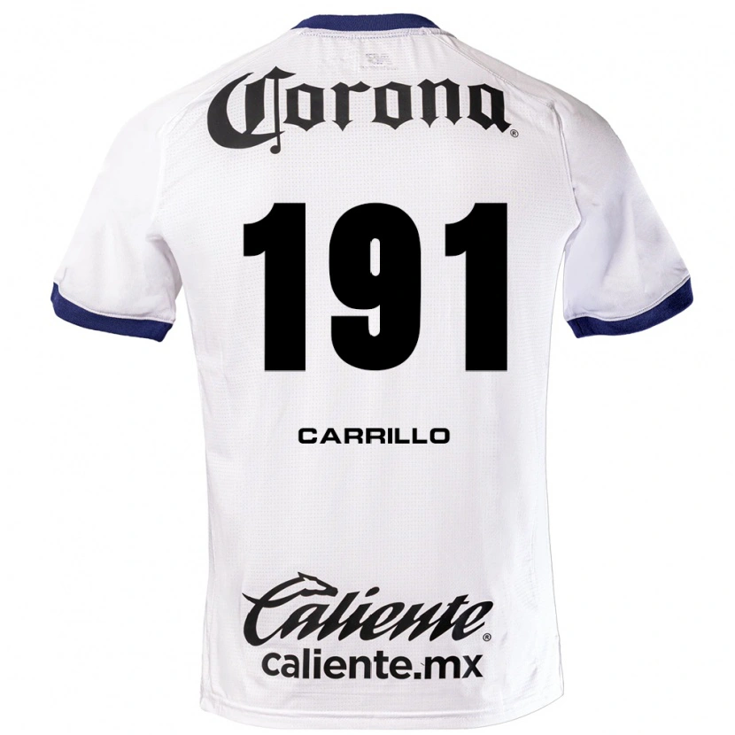 Danxen Damen Carlos Carrillo #191 Weiß Blau Schwarz Auswärtstrikot Trikot 2026/27 T-Shirt
