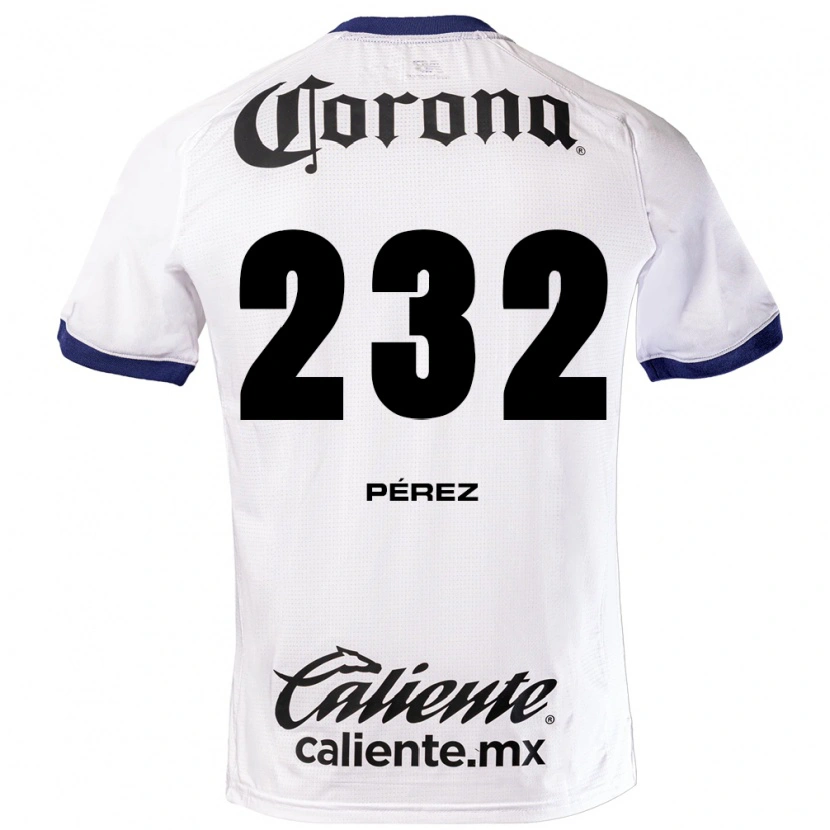 Danxen Damen Diego Pérez #232 Weiß Blau Schwarz Auswärtstrikot Trikot 2026/27 T-Shirt