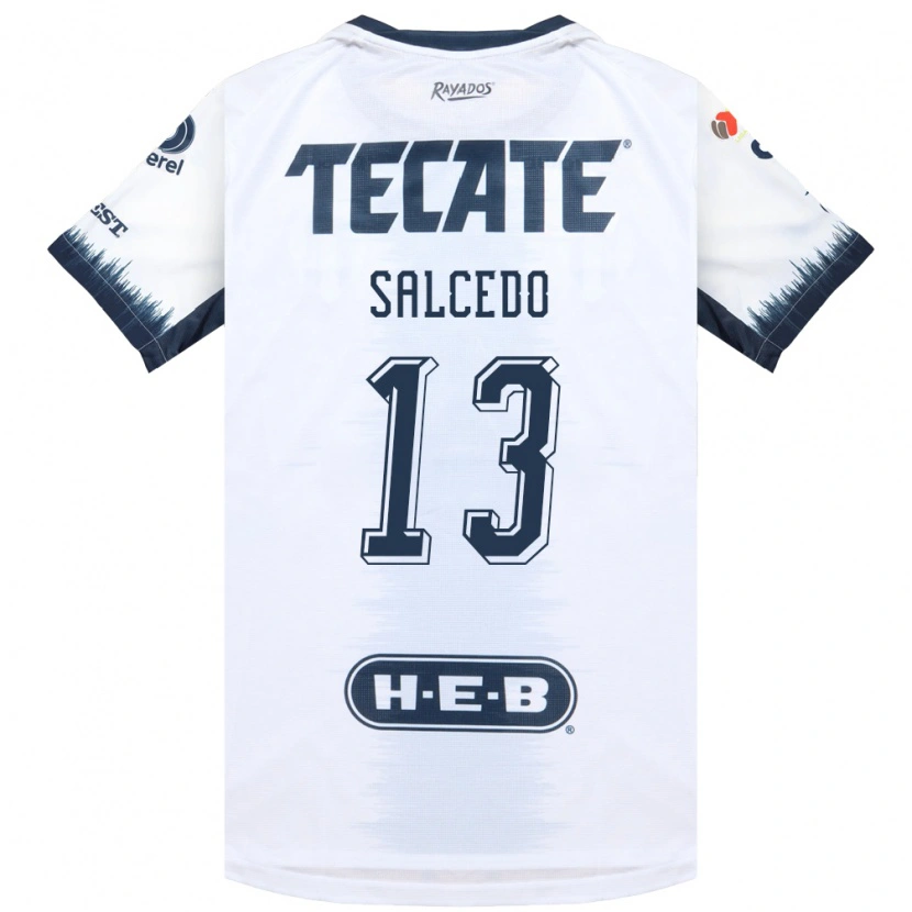 Danxen Damen Carlos Salcedo #13 Weiß Tintenblau Rot Auswärtstrikot Trikot 2026/27 T-Shirt
