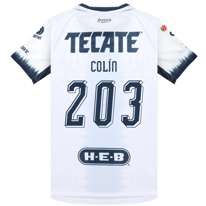 Danxen Damen Luis Colín #203 Weiß Tintenblau Rot Auswärtstrikot Trikot 2026/27 T-Shirt