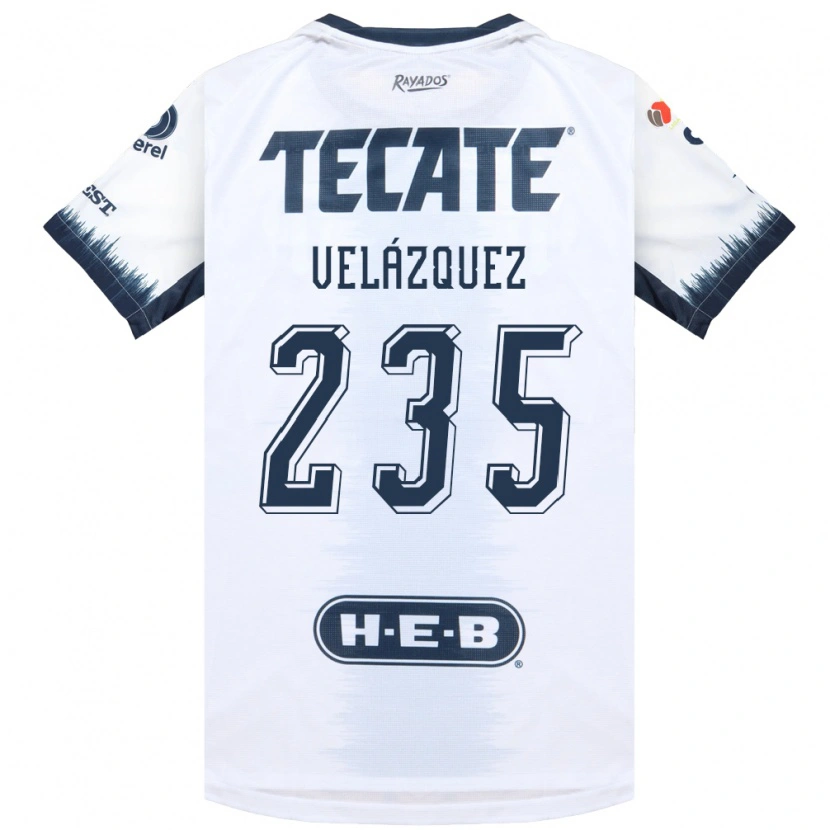 Danxen Damen Álvaro Velázquez #235 Weiß Tintenblau Rot Auswärtstrikot Trikot 2026/27 T-Shirt