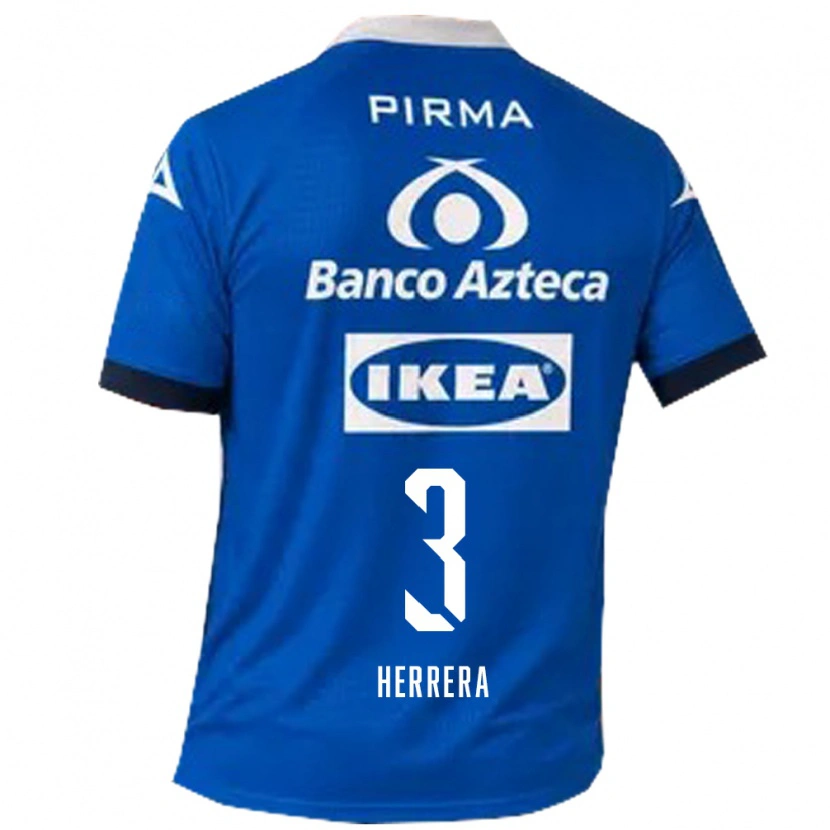 Danxen Damen Alberto Herrera #3 Blau Weiß Auswärtstrikot Trikot 2026/27 T-Shirt