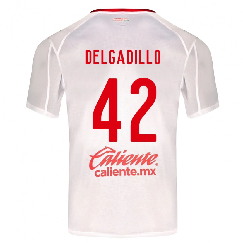Danxen Damen Diego Delgadillo #42 Weiß Grün Rot Auswärtstrikot Trikot 2026/27 T-Shirt