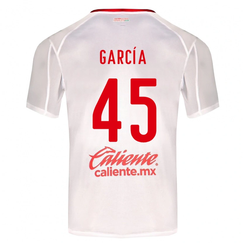 Danxen Damen Eduardo García #45 Weiß Grün Rot Auswärtstrikot Trikot 2026/27 T-Shirt