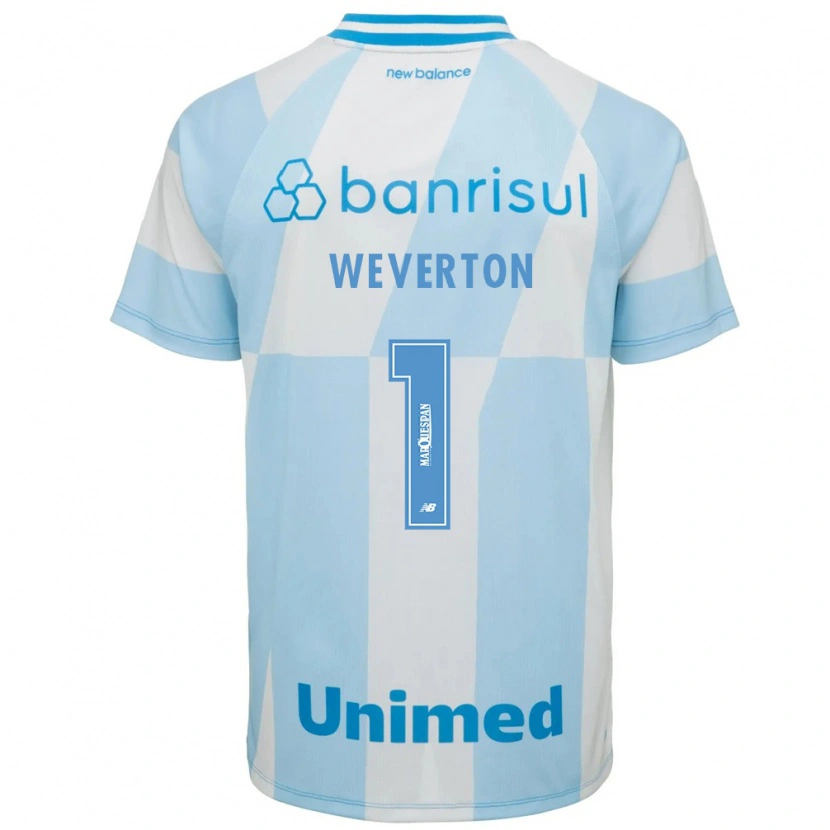 Danxen Damen Weverton Pereira Da Silva #1 Hellblau Weiß Auswärtstrikot Trikot 2026/27 T-Shirt