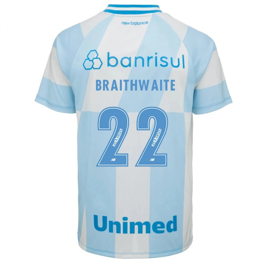 Danxen Damen Martin Braithwaite #22 Hellblau Weiß Auswärtstrikot Trikot 2026/27 T-Shirt