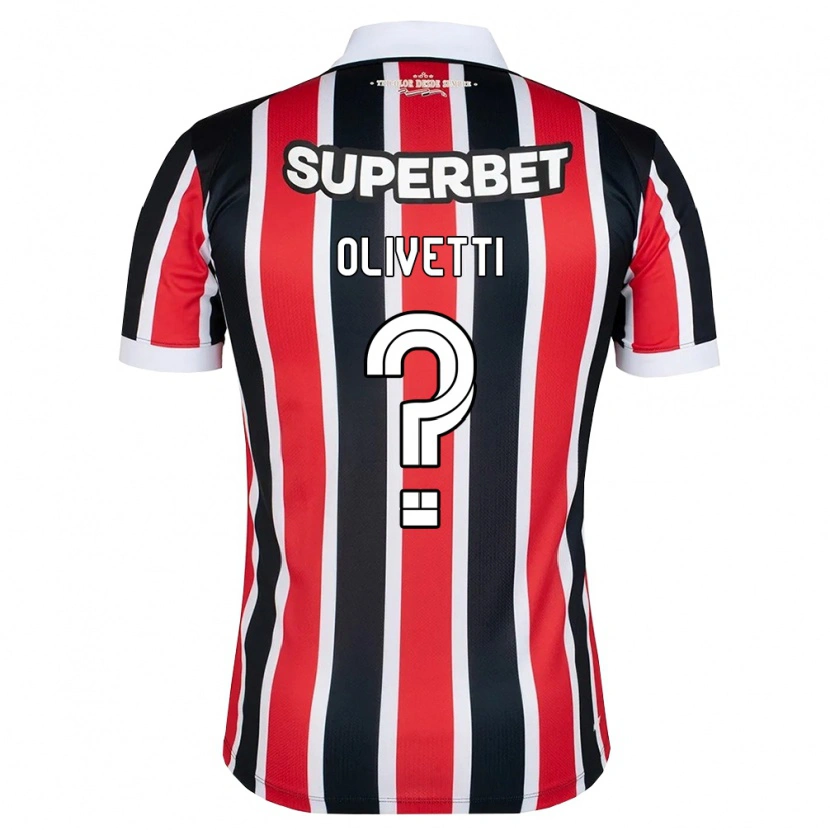 Danxen Damen Andrey Olivetti #0 Rot Weiß Schwarz Auswärtstrikot Trikot 2026/27 T-Shirt