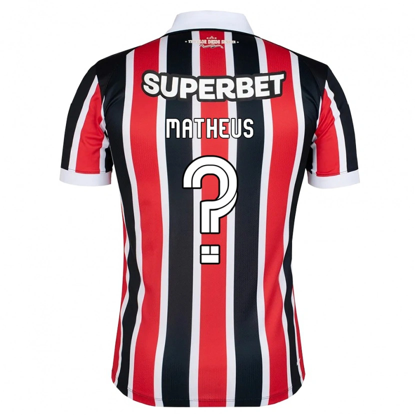 Danxen Damen Guilherme Matheus #0 Rot Weiß Schwarz Auswärtstrikot Trikot 2026/27 T-Shirt