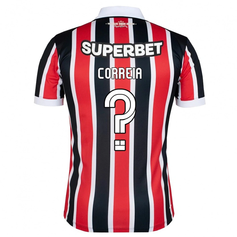 Danxen Damen Arthur Correia #0 Rot Weiß Schwarz Auswärtstrikot Trikot 2026/27 T-Shirt