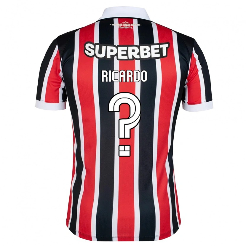 Danxen Damen João Ricardo #0 Rot Weiß Schwarz Auswärtstrikot Trikot 2026/27 T-Shirt
