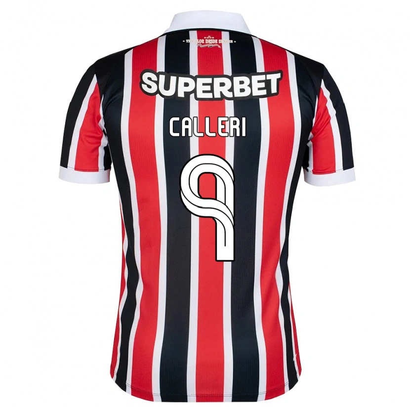 Danxen Damen Jonathan Calleri #9 Rot Weiß Schwarz Auswärtstrikot Trikot 2026/27 T-Shirt