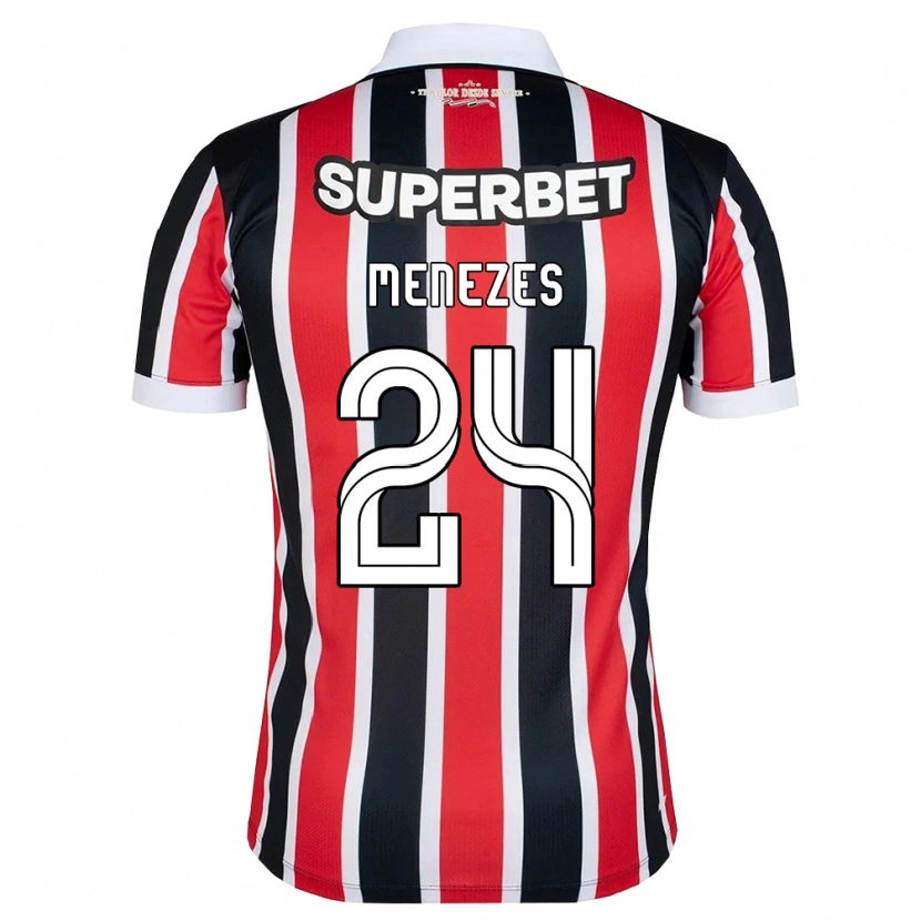 Danxen Damen Matheus Menezes #24 Rot Weiß Schwarz Auswärtstrikot Trikot 2026/27 T-Shirt