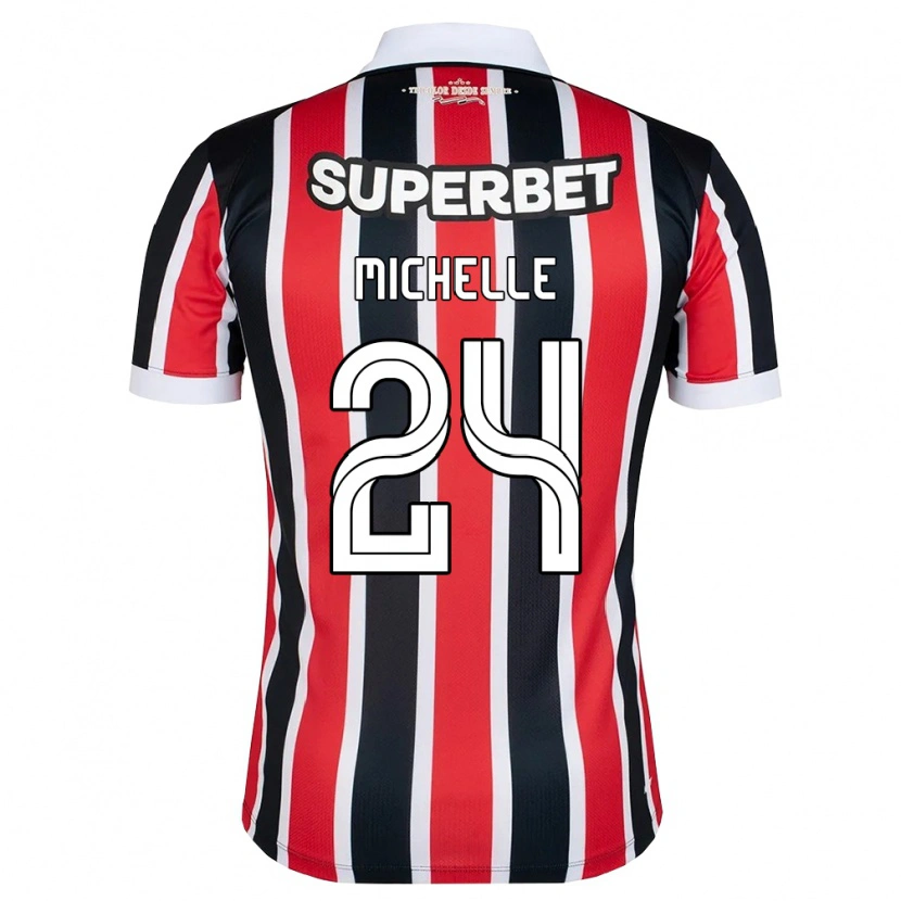 Danxen Damen Michelle #24 Rot Weiß Schwarz Auswärtstrikot Trikot 2026/27 T-Shirt