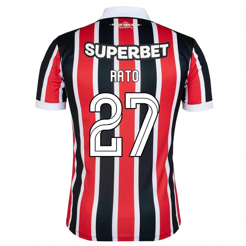 Danxen Damen Wellington Rato #27 Rot Weiß Schwarz Auswärtstrikot Trikot 2026/27 T-Shirt
