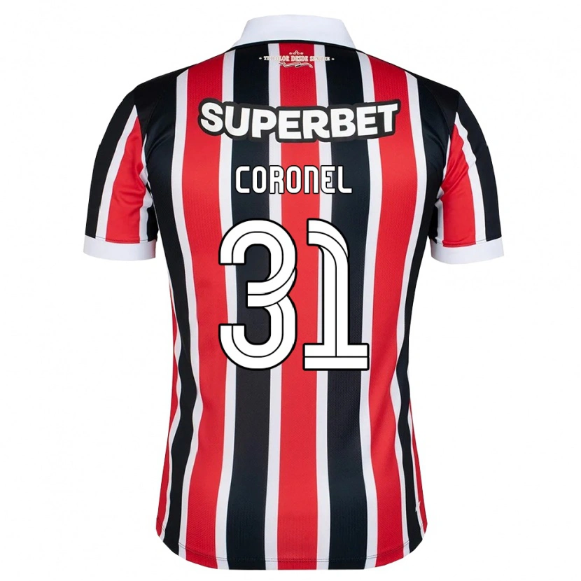 Danxen Damen Carlos Coronel #31 Rot Weiß Schwarz Auswärtstrikot Trikot 2026/27 T-Shirt