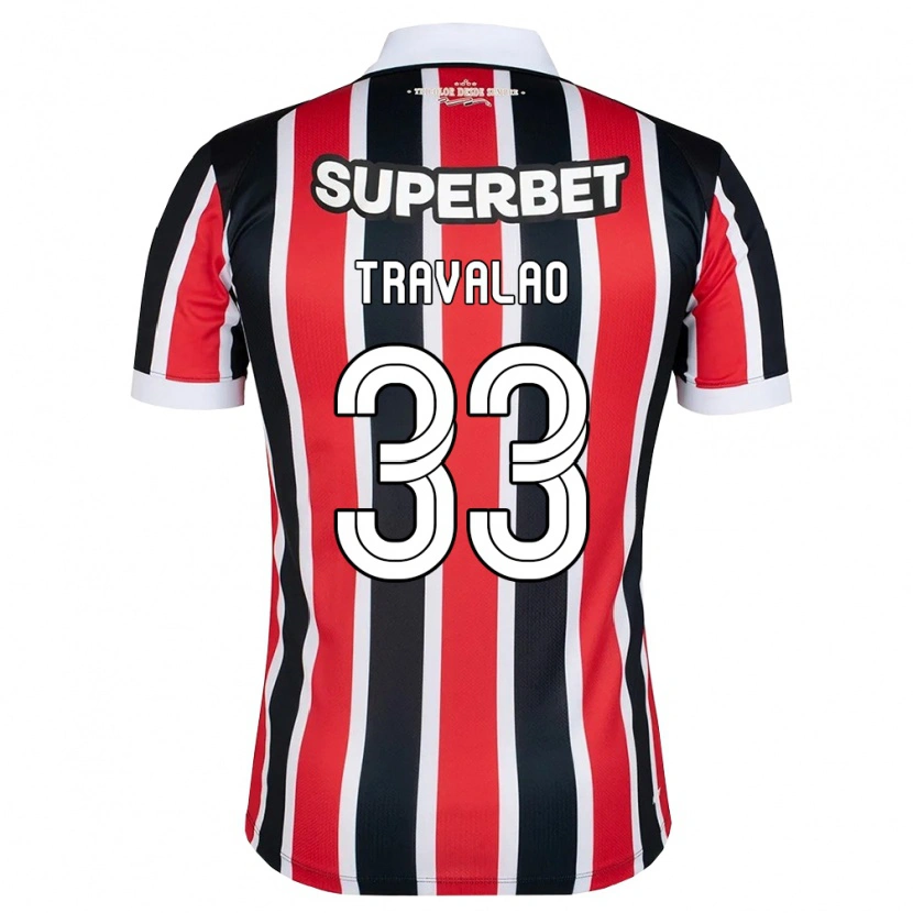 Danxen Damen Rafa Travalão #33 Rot Weiß Schwarz Auswärtstrikot Trikot 2026/27 T-Shirt