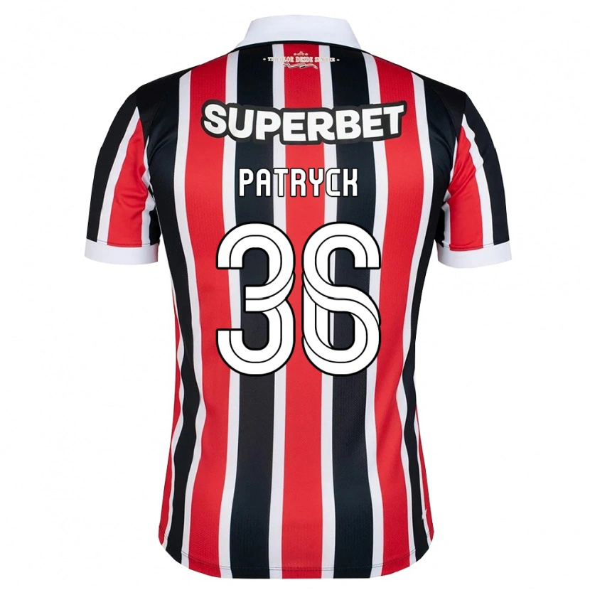Danxen Damen Patryck #36 Rot Weiß Schwarz Auswärtstrikot Trikot 2026/27 T-Shirt