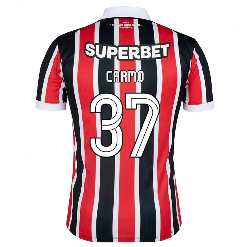 Danxen Damen Henrique Carmo #37 Rot Weiß Schwarz Auswärtstrikot Trikot 2026/27 T-Shirt