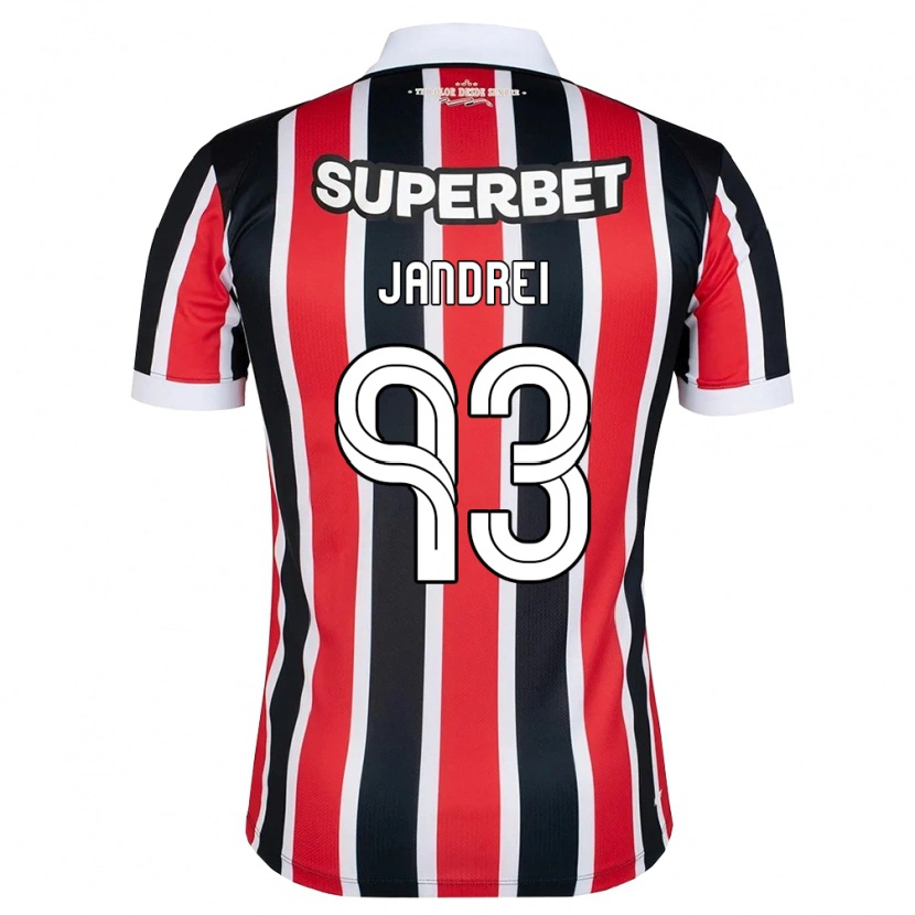 Danxen Damen Jandrei #93 Rot Weiß Schwarz Auswärtstrikot Trikot 2026/27 T-Shirt