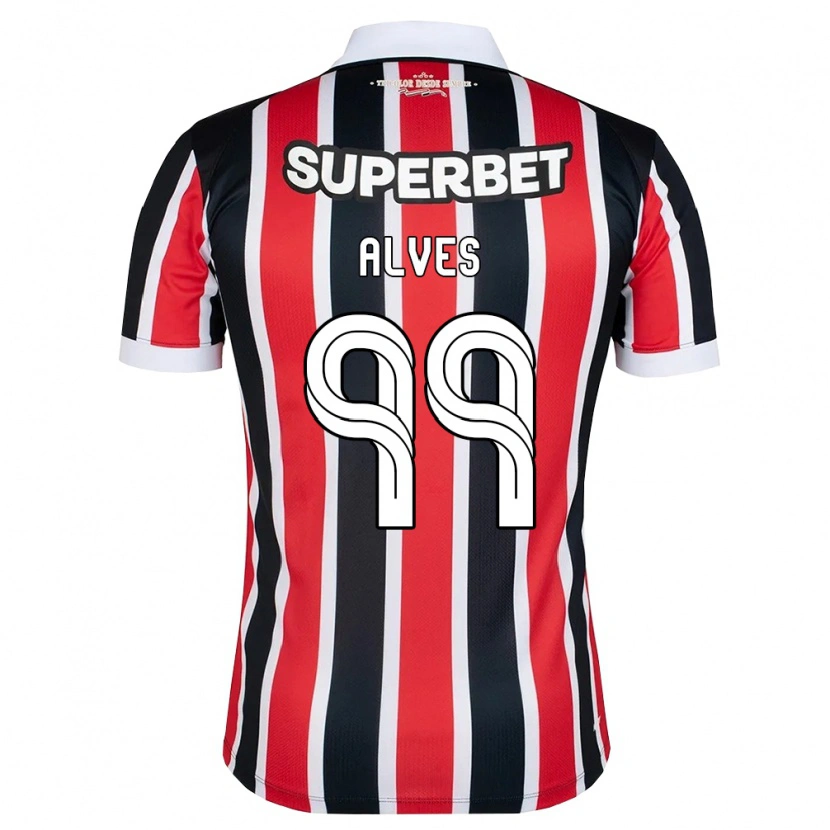 Danxen Damen Letícia Alves #99 Rot Weiß Schwarz Auswärtstrikot Trikot 2026/27 T-Shirt