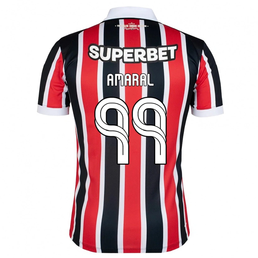 Danxen Damen Vitória Amaral #99 Rot Weiß Schwarz Auswärtstrikot Trikot 2026/27 T-Shirt