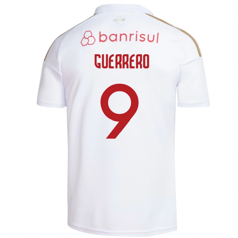 Danxen Damen Paolo Guerrero #9 Weiß Rot Auswärtstrikot Trikot 2026/27 T-Shirt