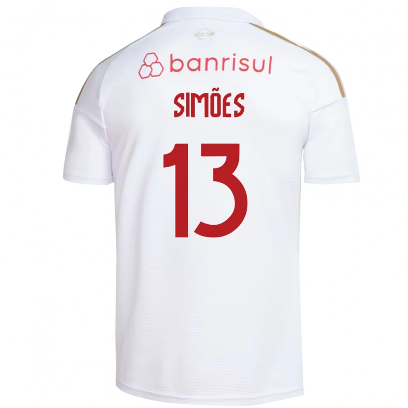 Danxen Damen Arthur Simões #13 Weiß Rot Auswärtstrikot Trikot 2026/27 T-Shirt