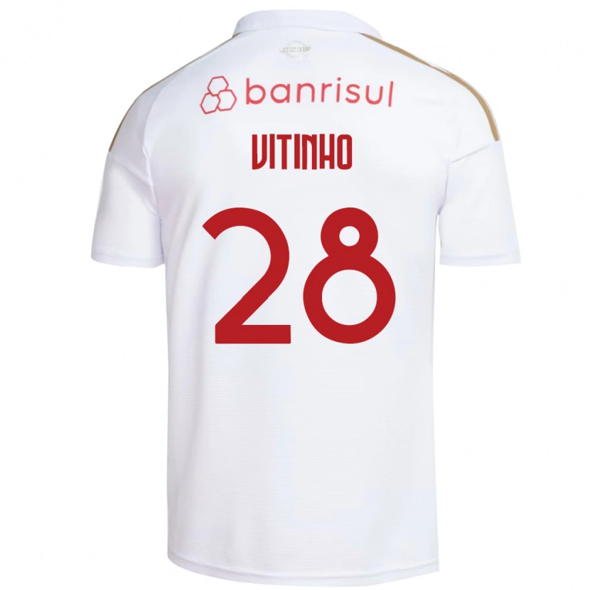 Danxen Damen Vitinho #28 Weiß Rot Auswärtstrikot Trikot 2026/27 T-Shirt
