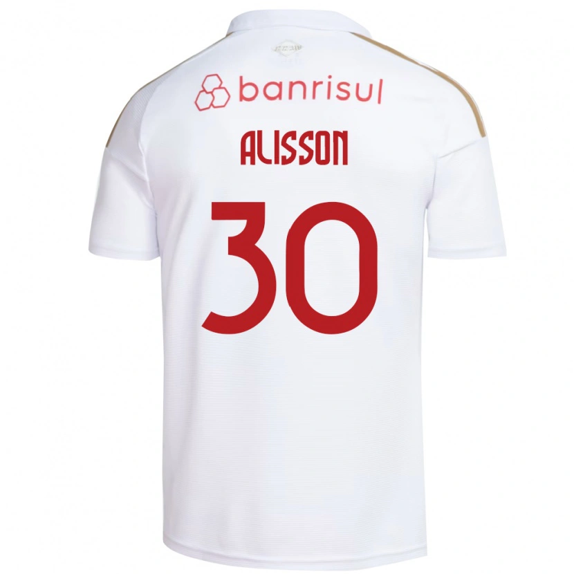 Danxen Damen Alisson Rodrigues De Melo #30 Weiß Rot Auswärtstrikot Trikot 2026/27 T-Shirt