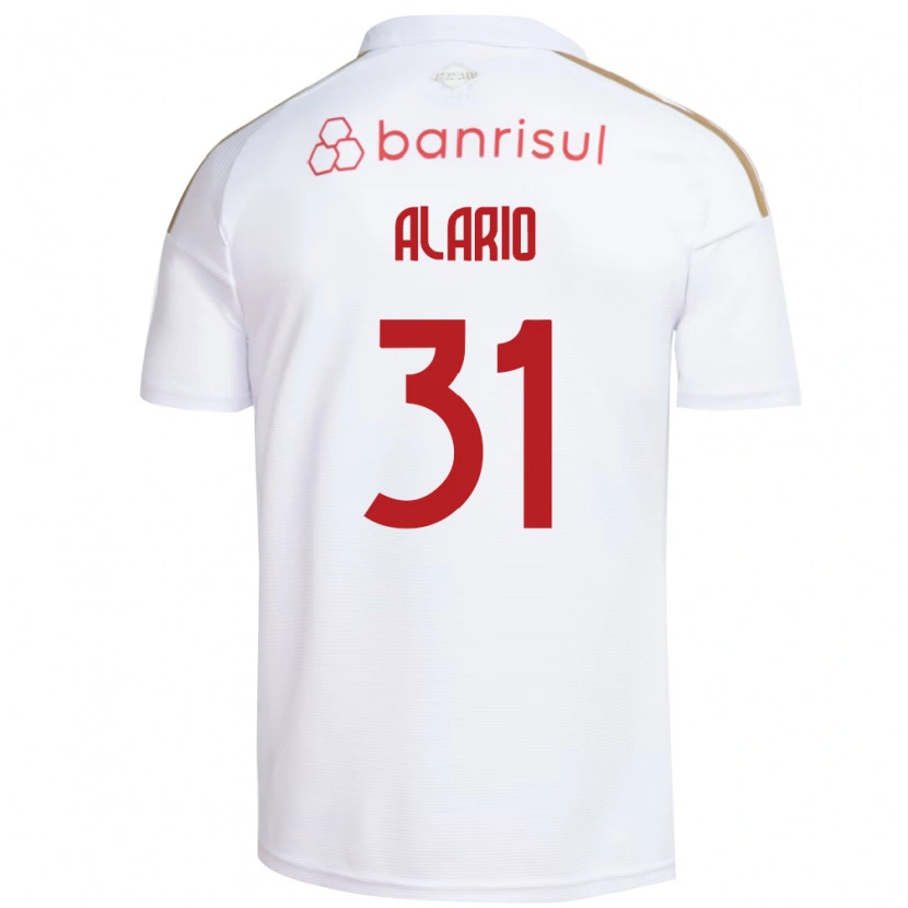 Danxen Damen Lucas Alario #31 Weiß Rot Auswärtstrikot Trikot 2026/27 T-Shirt