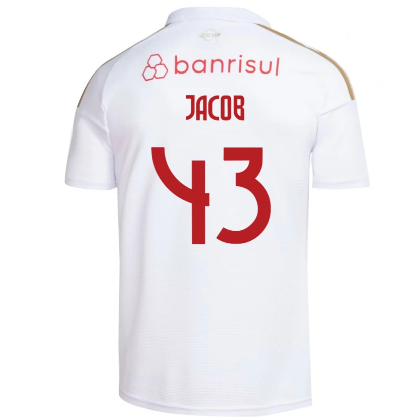 Danxen Damen Bernardo Jacob #43 Weiß Rot Auswärtstrikot Trikot 2026/27 T-Shirt
