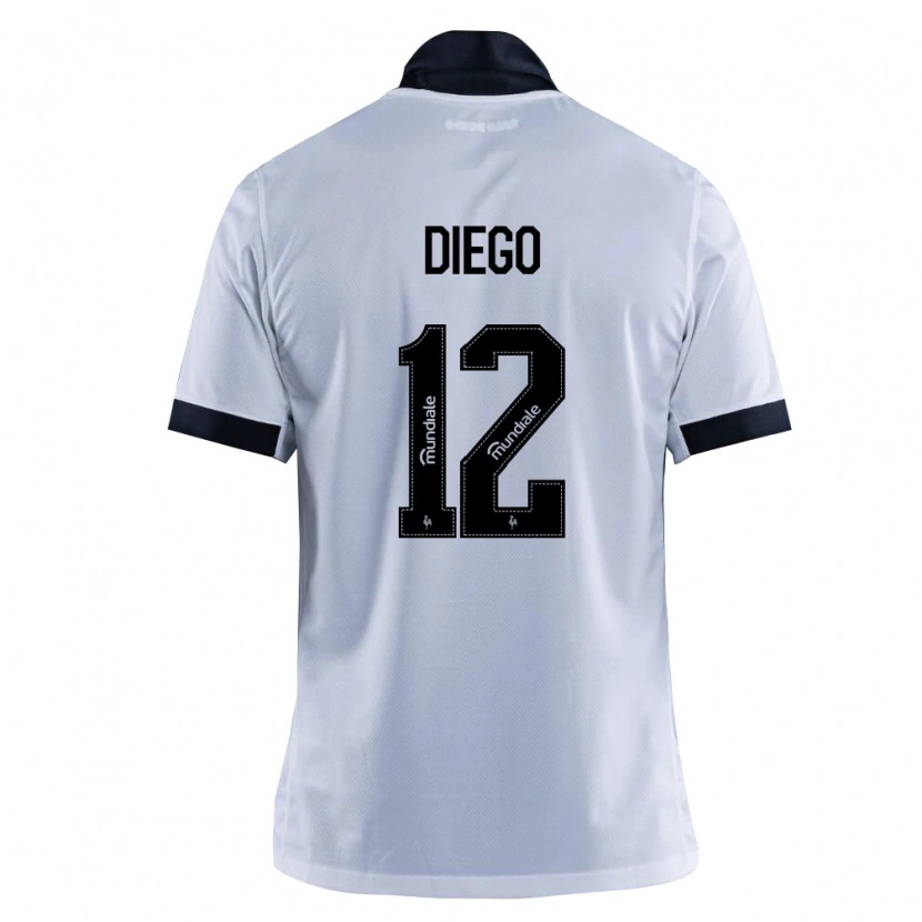 Danxen Damen Diego #12 Schwarz Weiß Auswärtstrikot Trikot 2026/27 T-Shirt