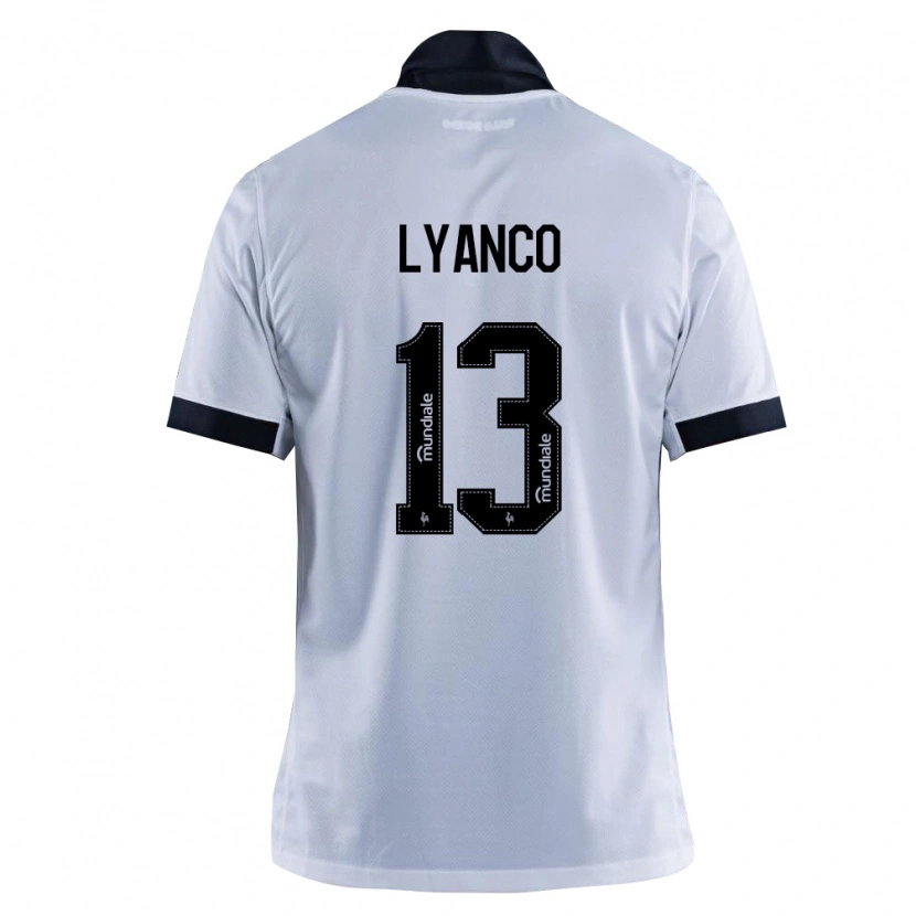 Danxen Damen Lyanco Evangelista Silveira Neves Vojnović #13 Schwarz Weiß Auswärtstrikot Trikot 2026/27 T-Shirt