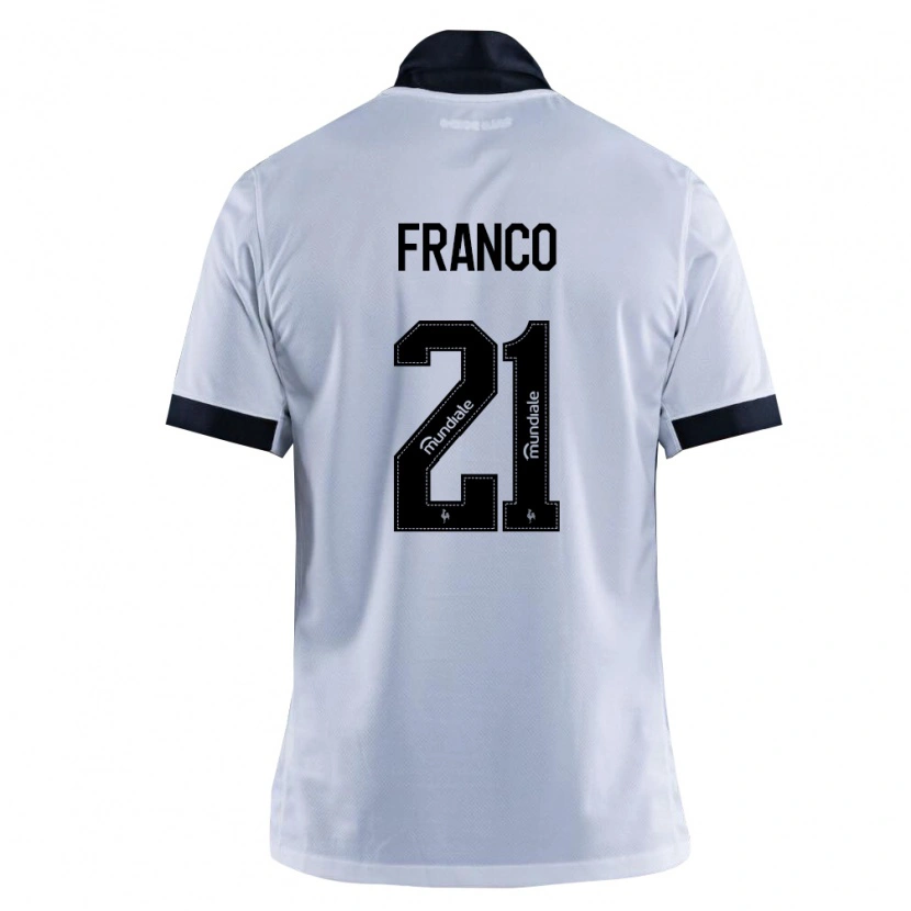 Danxen Damen Alan Franco #21 Schwarz Weiß Auswärtstrikot Trikot 2026/27 T-Shirt