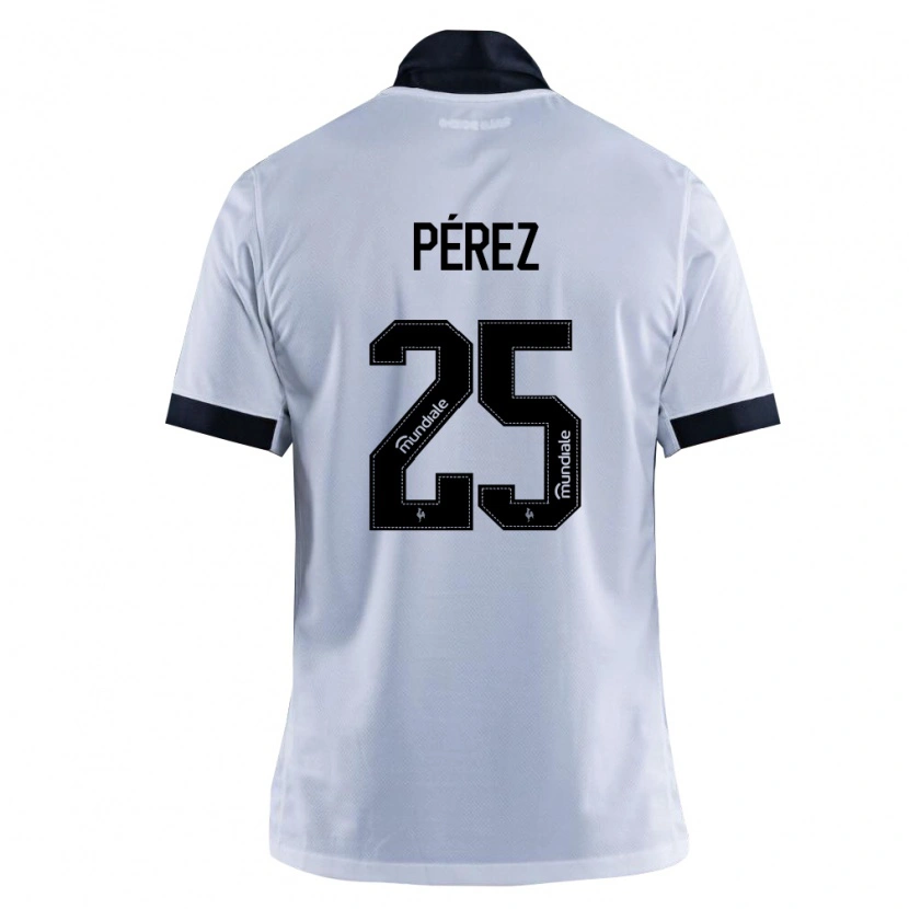 Danxen Damen Tomás Pérez #25 Schwarz Weiß Auswärtstrikot Trikot 2026/27 T-Shirt