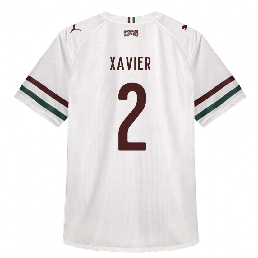 Danxen Damen Samuel Xavier #2 Weiß Grün Burgund Auswärtstrikot Trikot 2026/27 T-Shirt