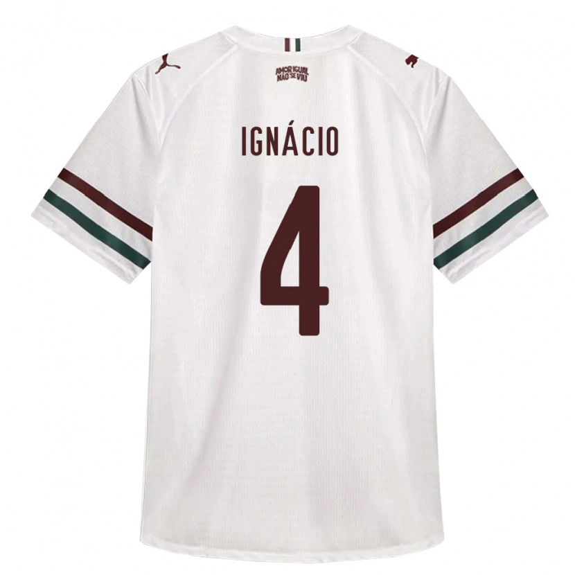 Danxen Damen Ignácio Da Silva Oliveira #4 Weiß Grün Burgund Auswärtstrikot Trikot 2026/27 T-Shirt