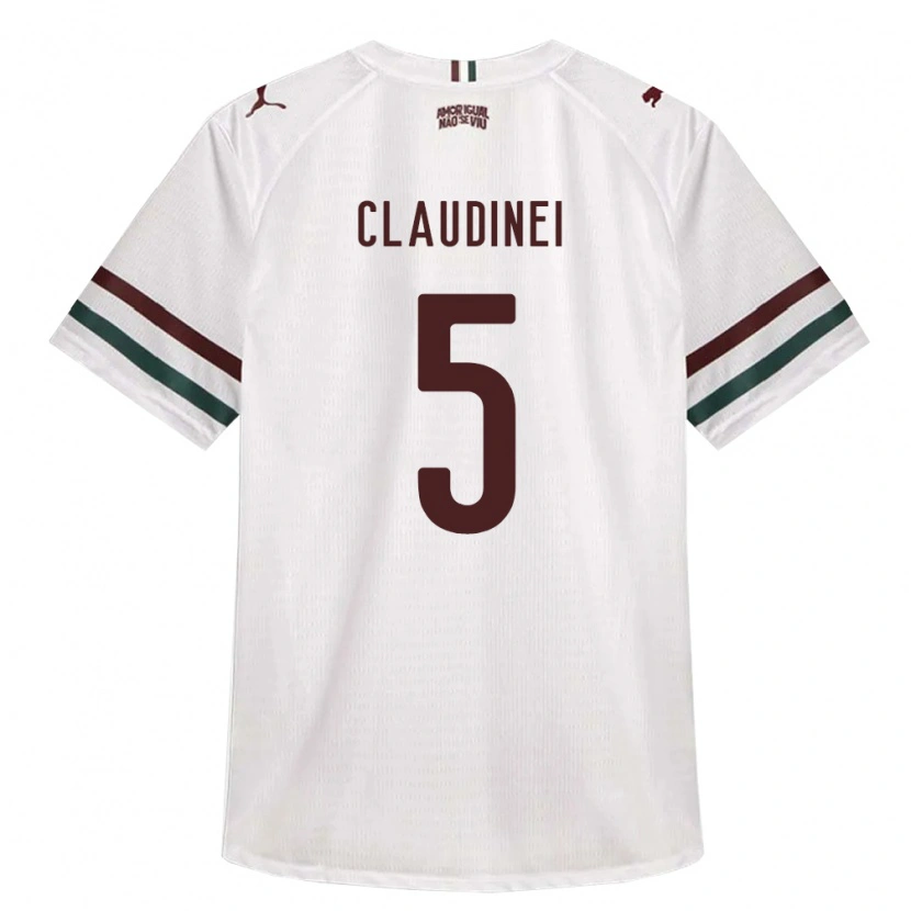 Danxen Damen Claudinei Junio De Souza #5 Weiß Grün Burgund Auswärtstrikot Trikot 2026/27 T-Shirt