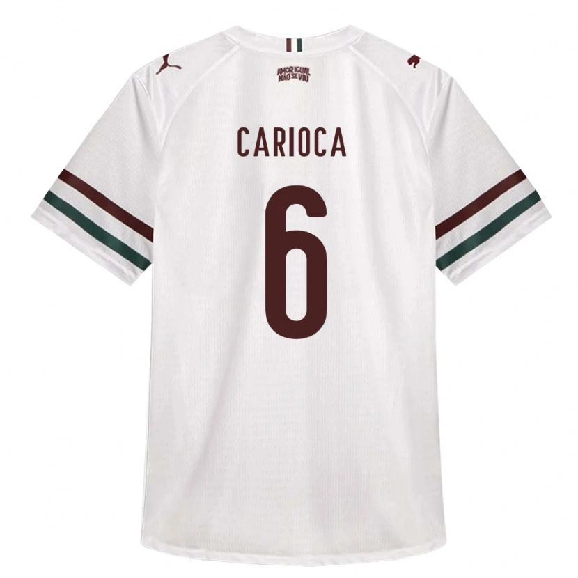 Danxen Damen Gabriel Carioca #6 Weiß Grün Burgund Auswärtstrikot Trikot 2026/27 T-Shirt