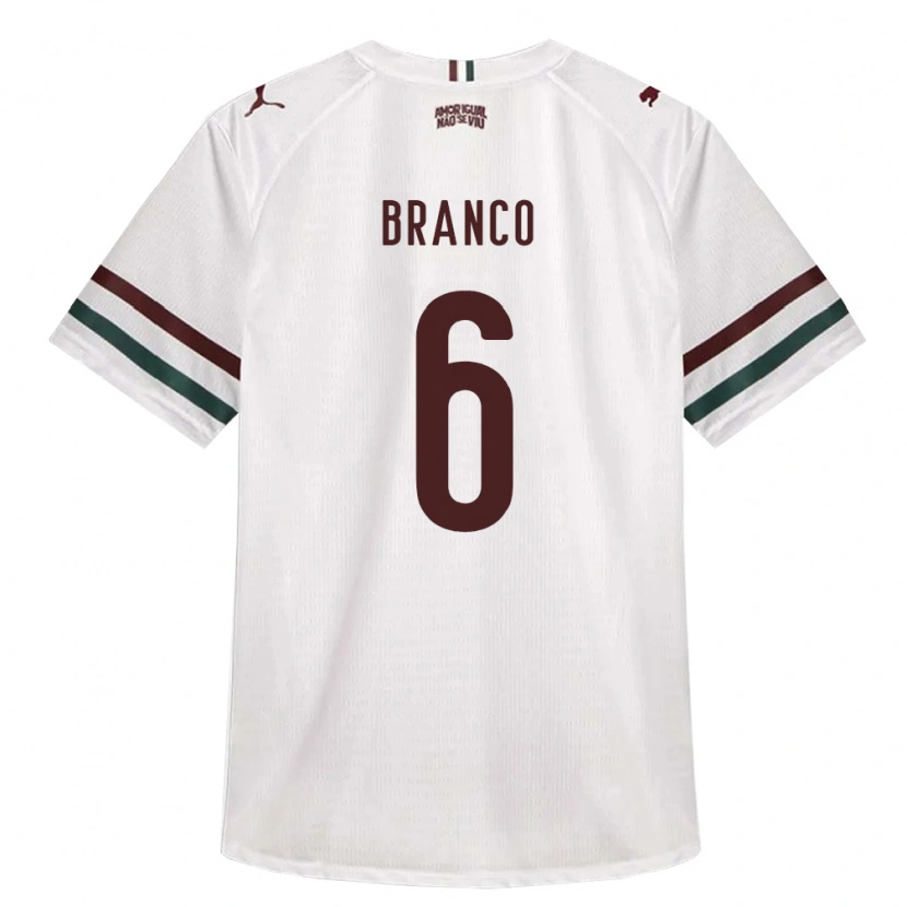Danxen Damen Nath Branco #6 Weiß Grün Burgund Auswärtstrikot Trikot 2026/27 T-Shirt