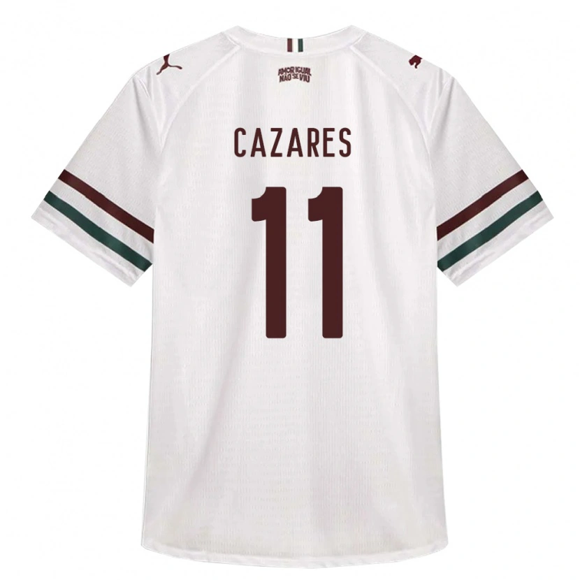Danxen Damen Juan Cazares #11 Weiß Grün Burgund Auswärtstrikot Trikot 2026/27 T-Shirt