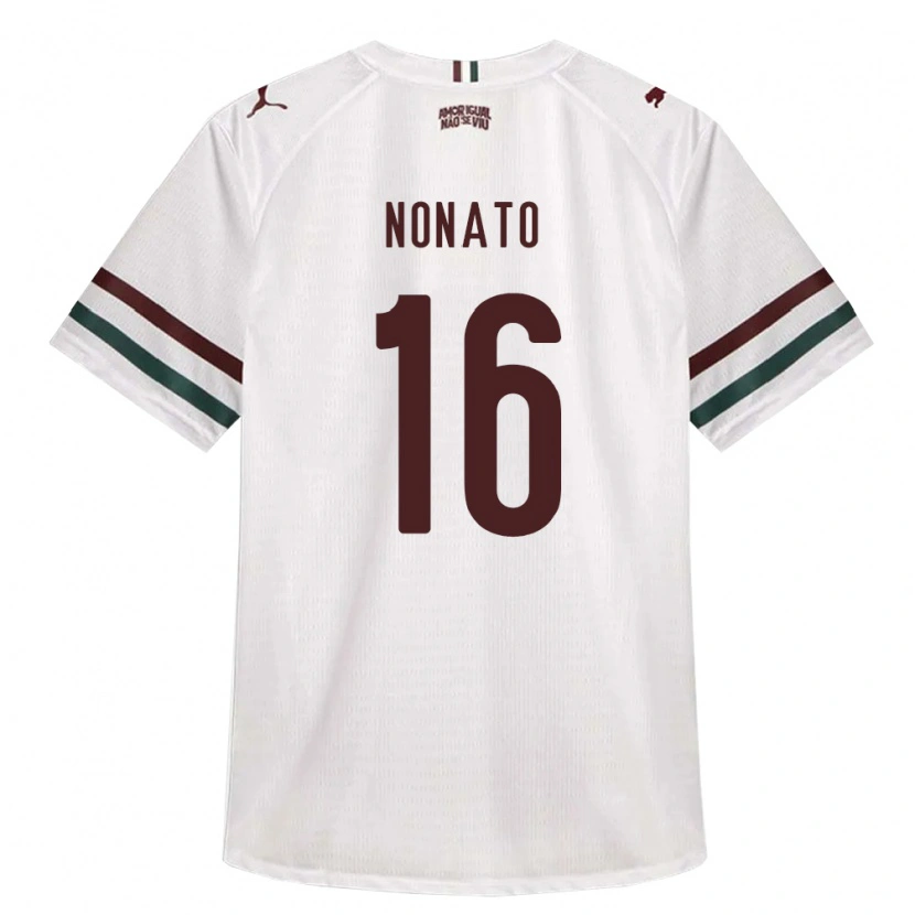 Danxen Damen Gustavo Nonato Santana #16 Weiß Grün Burgund Auswärtstrikot Trikot 2026/27 T-Shirt