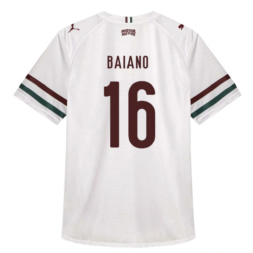 Danxen Damen Sérgio Baiano #16 Weiß Grün Burgund Auswärtstrikot Trikot 2026/27 T-Shirt