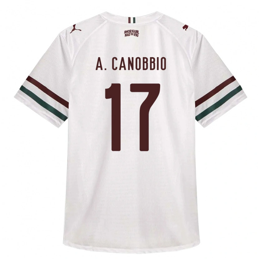 Danxen Damen Agustín Canobbio #17 Weiß Grün Burgund Auswärtstrikot Trikot 2026/27 T-Shirt