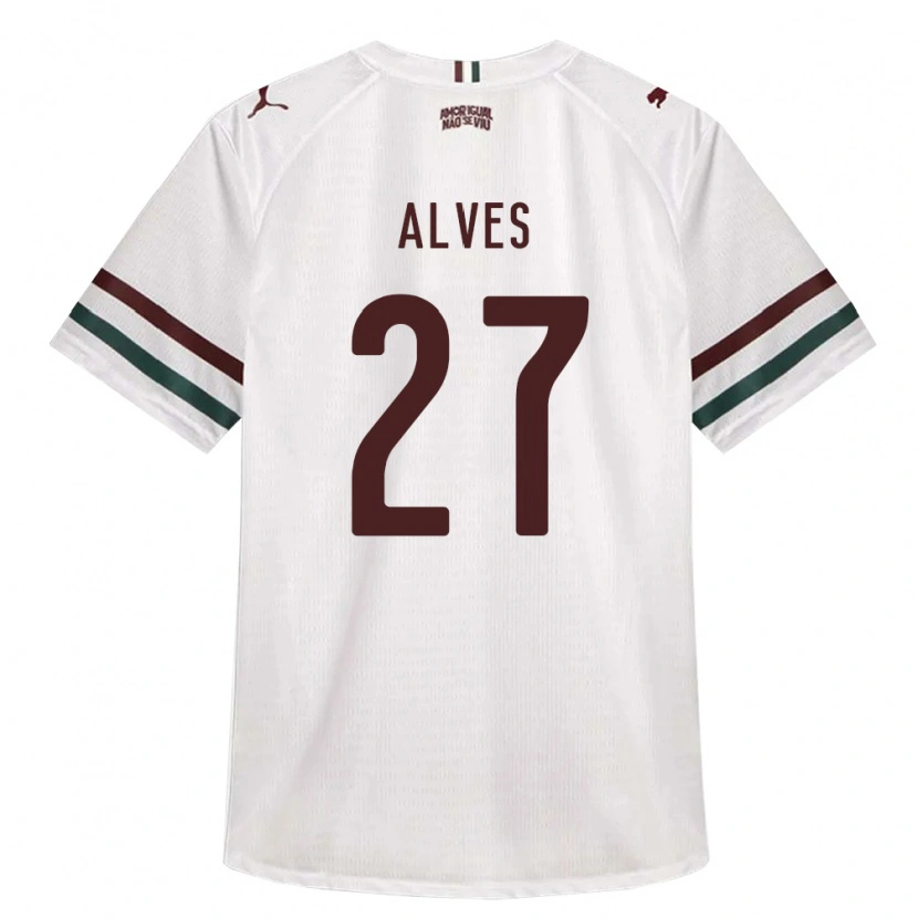 Danxen Damen Felipe Alves #27 Weiß Grün Burgund Auswärtstrikot Trikot 2026/27 T-Shirt