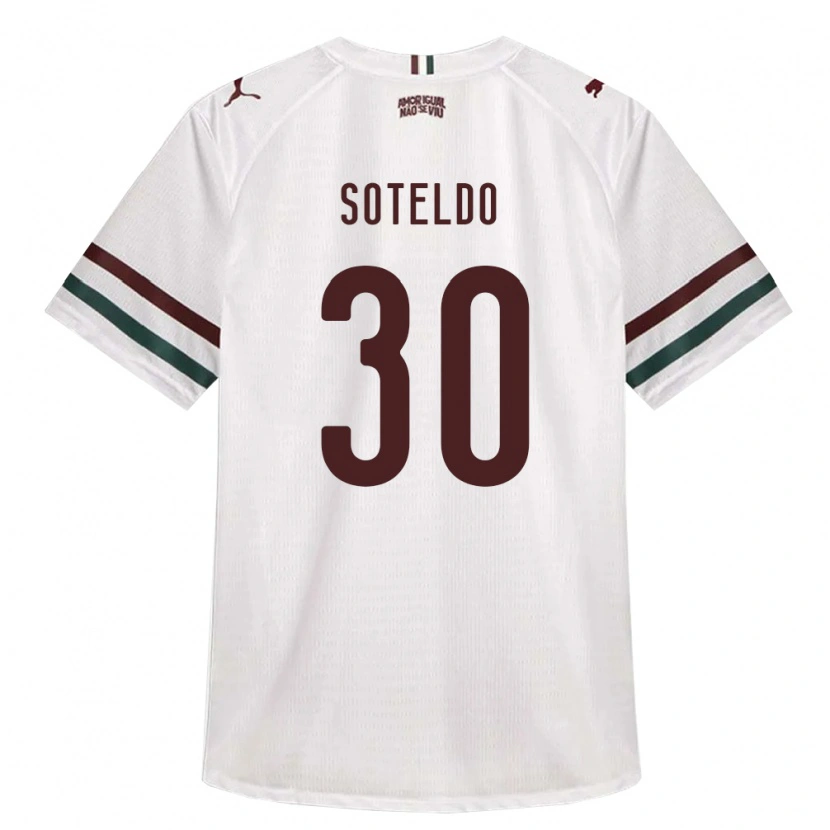 Danxen Damen Yeferson Soteldo #30 Weiß Grün Burgund Auswärtstrikot Trikot 2026/27 T-Shirt