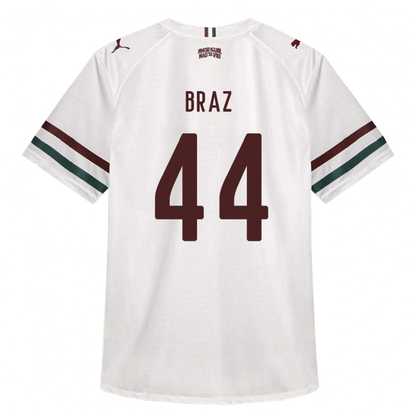 Danxen Damen David Braz #44 Weiß Grün Burgund Auswärtstrikot Trikot 2026/27 T-Shirt