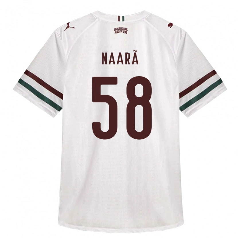 Danxen Damen Naarã Lucas Teixeira Ferreira Dos Santos #58 Weiß Grün Burgund Auswärtstrikot Trikot 2026/27 T-Shirt