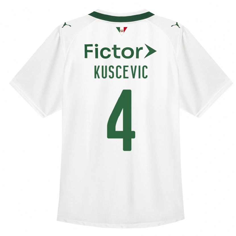 Danxen Damen Benjamin Kuscevic #4 Grün Weiß Auswärtstrikot Trikot 2026/27 T-Shirt