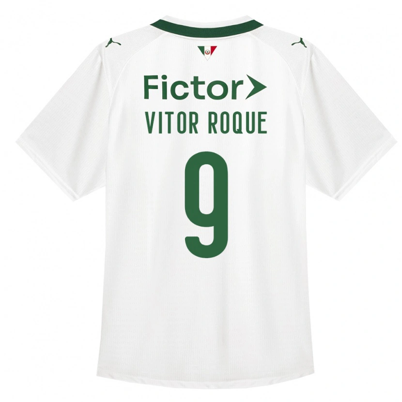 Danxen Damen Vitor Roque #9 Grün Weiß Auswärtstrikot Trikot 2026/27 T-Shirt